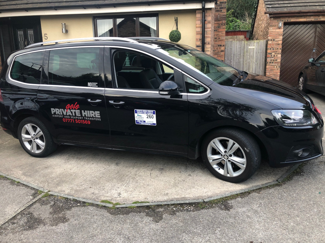 Abergele taxi fleet - Ford Tourneo mini-bus.